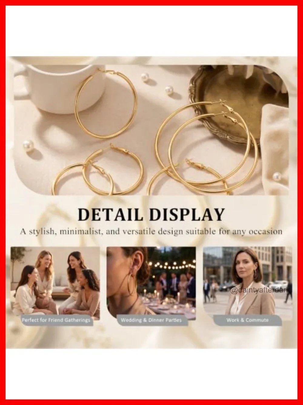 2MM Thin Gold Hoop Earrings for Women Hypoallergenic Lightweight